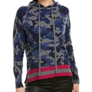 Central Park West Blue Camo Sweater Hoodie XS